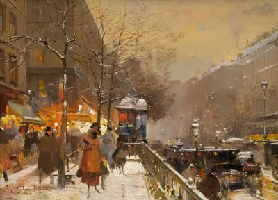 Porte Saint Martin Le Soir Paris