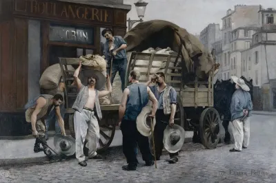 Porteurs De Farine Scene Parisienne
