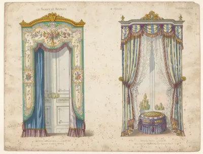 Portiere Cantonniere Louis Xvi Decor De Fenetre Louis Xvi