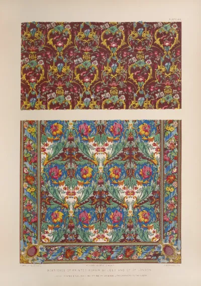 Portieres Of Printed Mohair