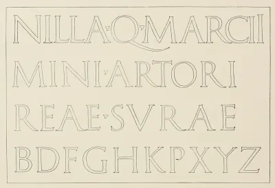 Portion Of Roman Inscription With Supplied Letters