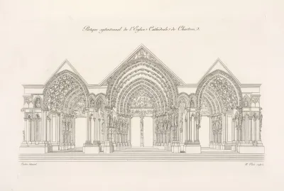 Portique Septentrional De Leglise Cathedrale De Chartres