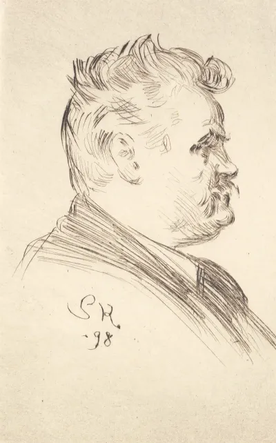 Portraet Af Carl Locher Profil