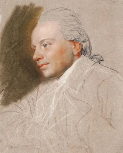 Portraet Af En Yngre Herre Ufuldfort