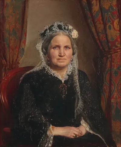Portraet Af Grevinde Julie Louise Sophie Trampe F Komtesse Ahlefeldt Laurvigen