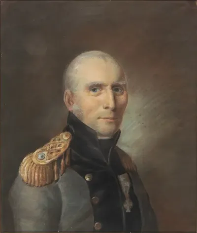 Portraet Af Hofarkitekt Stadsbygmester Og Brandmajor Andreas Kirkerup