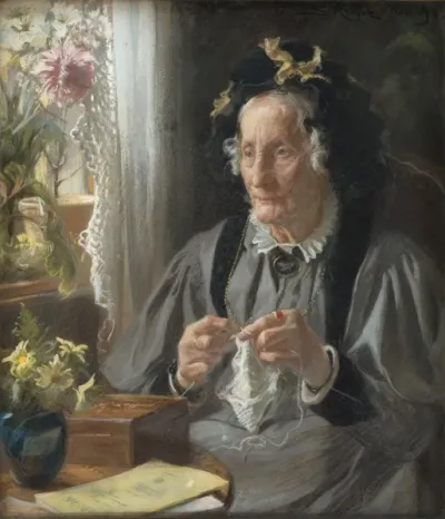 Portraet Af Konferensradinde S A Casse F Engelbreth