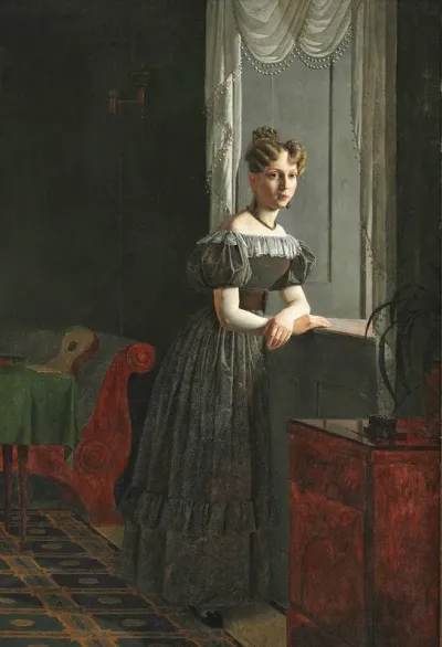 Portraet Af Kunstnerens Soster Conradine Kobke 1830