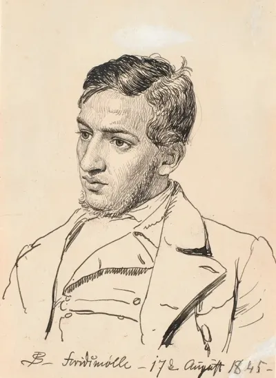 Portraet Af Maleren Carlo Dalgas