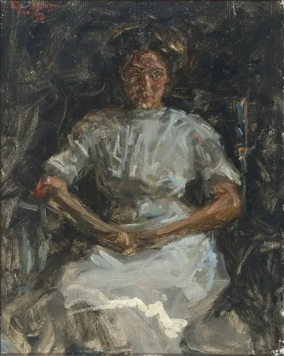 Portraet Af Siddende Kvinde 2