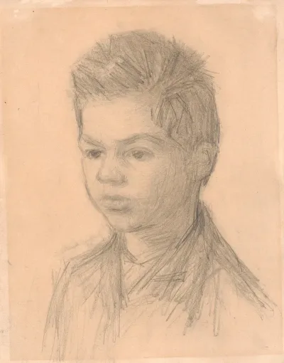 Portraet Af Svend Hammershoi Kunstnerens Bror
