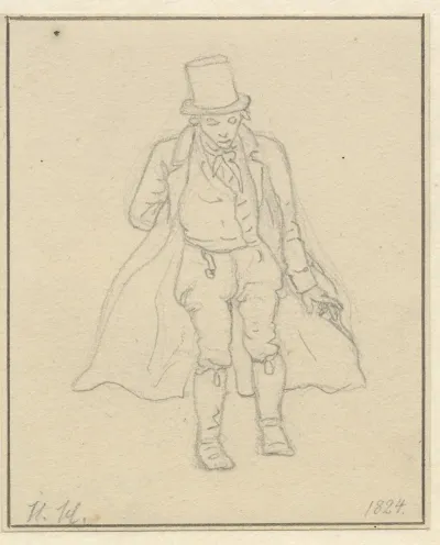 Portraetmaler Hans Hansen Hel Figur