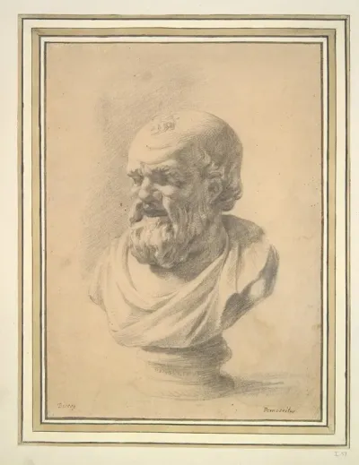 Portrait Bust Of Democritus