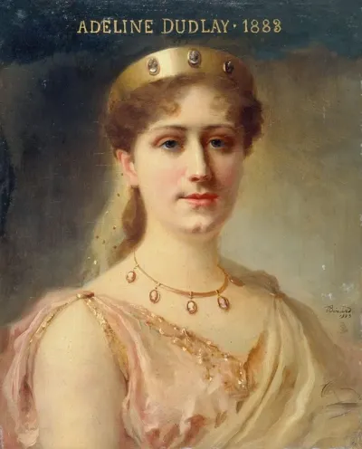 Portrait Dadeline Dudlay 1858 1934 Societaire De La Comedie Francaise Dans Le Role Dalcmene