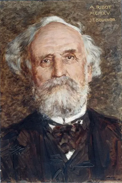 Portrait Dalbert Ribot 1842 1923 Homme Politique