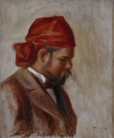 Portrait Dambroise Vollard Au Foulard Rouge