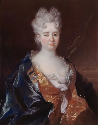 Portrait Danne Therese De Marguenat De Courcelles Marquise De Lambert 1647 1733