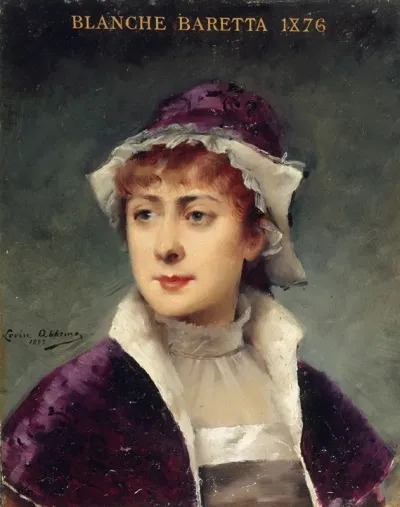 Portrait De Blanche Baretta 1855 1939 Societaire De La Comedie Francaise