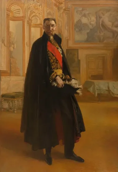 Portrait De Camille Barrere Au Palais Farnese