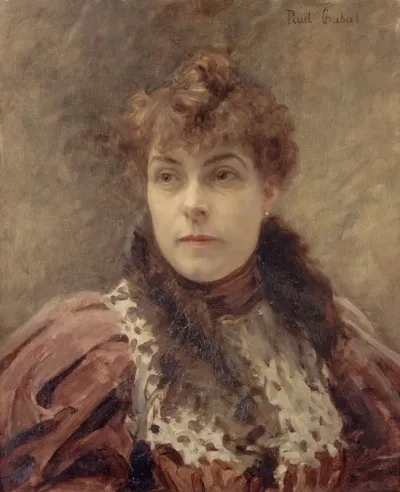 Portrait De Daniel Lesueur Jeanne Loiseau1860 1921 Dite Femme De Lettres