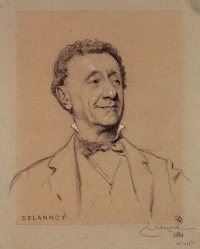 Portrait De Delannoy Acteur Du Palais Royal