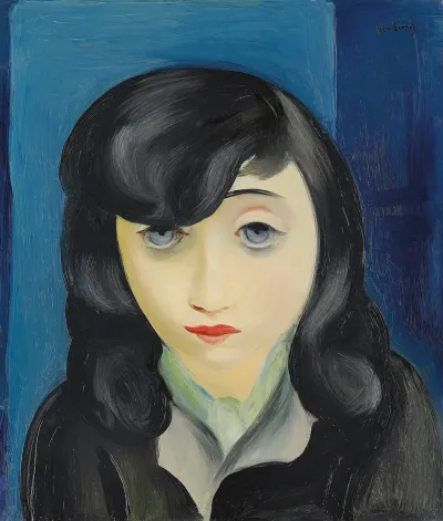 Portrait De Femme A La Frange