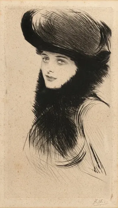 Portrait De Femme Au Chapeau 3