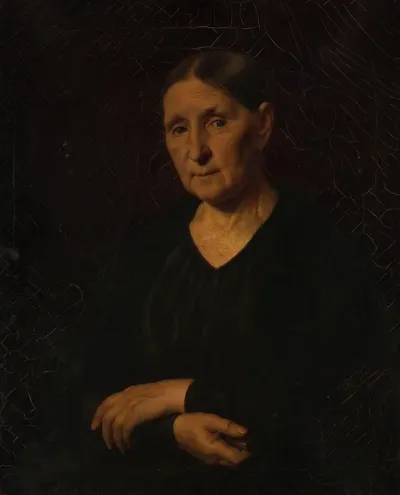 Portrait De Femme Bras Croises