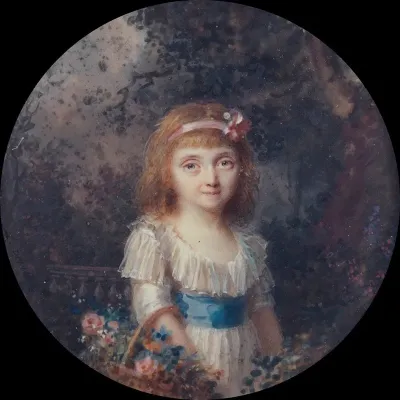 Portrait De Fillette Dans Un Parc