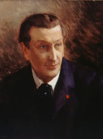 Portrait De Francois Coppee 1842 1908 Auteur Dramatique Et Poete