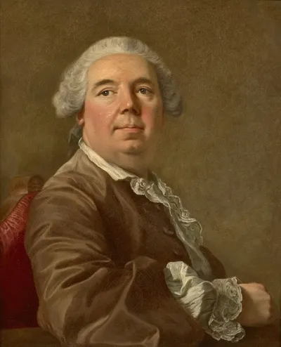 Portrait De Francois Louis Colins 1699 1760 Charge De Lentretien Des Tableaux Du Roi