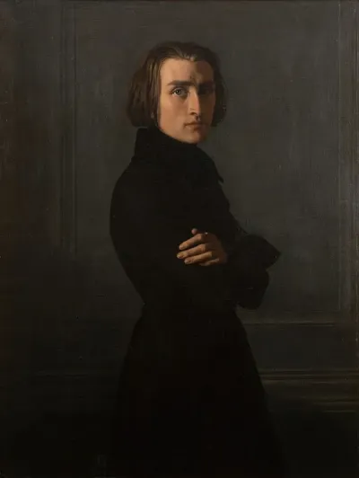 Portrait De Franz Liszt 1811 1886 Compositeur Et Pianiste