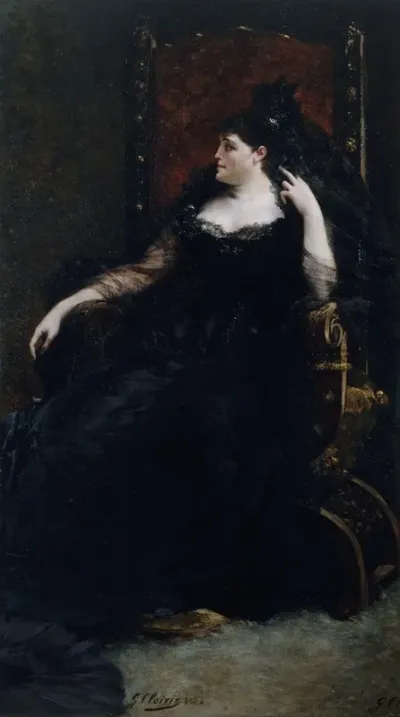 Portrait De Gabrielle Krauss 1842 1906 Chanteuse