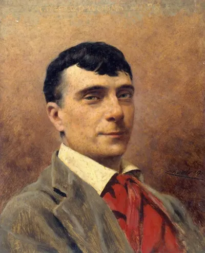Portrait De Gustave Worms 1836 1910 Societaire De La Comedie Francaise