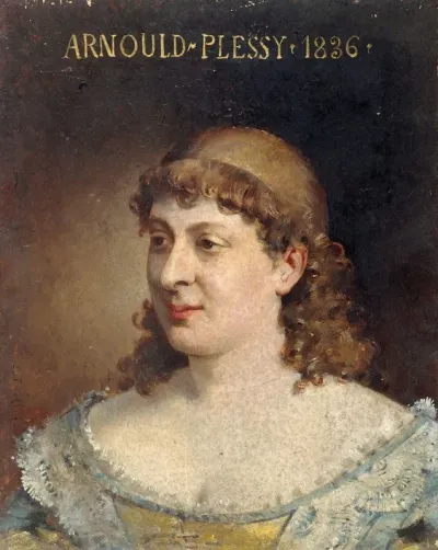 Portrait De Jeanne Sylvanie Arnould Plessy 1819 1897 Societaire De La Comedie Francais