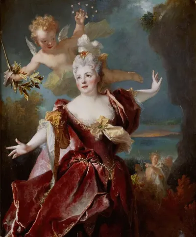 Portrait De La Comedienne Marie Anne De Chateauneuf Dite Mlle Duclos 1664 1747 Dans Le Role Dariane