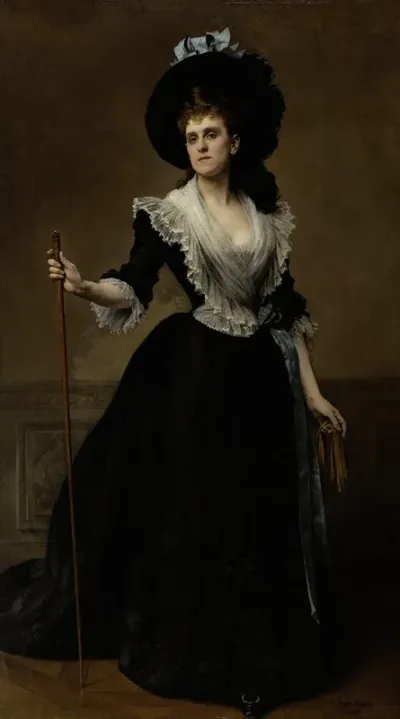 Portrait De La Comtesse Edmond Recope Nee Malher