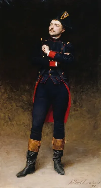 Portrait De Lacteur Leon Marais 1853 1891 Dans Le Role De Martial De Thermidor De Victorien Sardou
