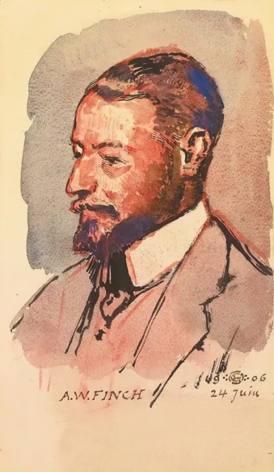 Portrait De Lartiste Alfred William Finch 1854 1930