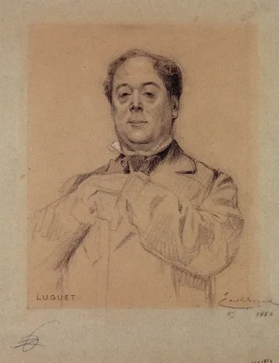Portrait De Luguet Acteur Du Palais Royal