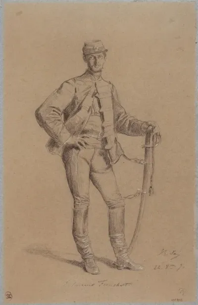 Portrait De M Breton Pendant Le Siege De Paris