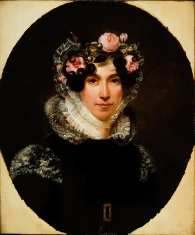 Portrait De Madame Bernard Leon Epouse De Lacteur