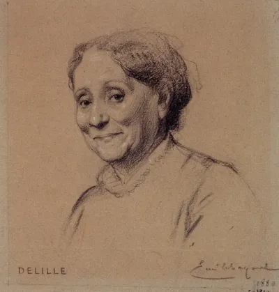 Portrait De Madame Delille Actrice Du Palais Royal