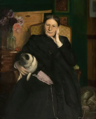 Portrait De Madame Emile Blanche Mere De Lartiste