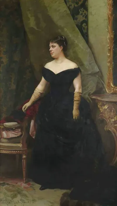 Portrait De Madame Isaac Hirsch Kann Nee Koenigswarter