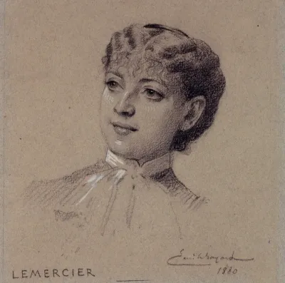 Portrait De Madame Lemercier Actrice Du Palais Royal