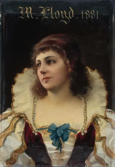 Portrait De Mademoiselle Lloyd Marie Emilie Jolly 1842 1897 Dite Societaire De La Comedie Francaise