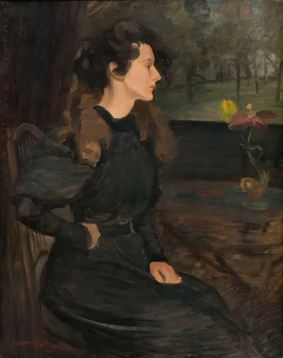 Portrait De Marcelle Jeanniot A Quinze Ans
