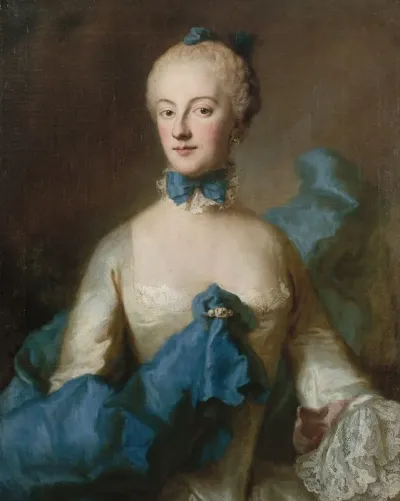 Portrait De Marie Anne Josephe De Baviere Margravine De Bade