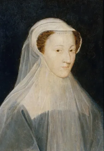 Portrait De Marie Stuart 1542 1587 Reine De France Et Reine Decosse En Costume De Deuil